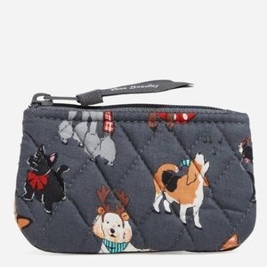 Vera Bradley Holiday Dogs Coin Purse